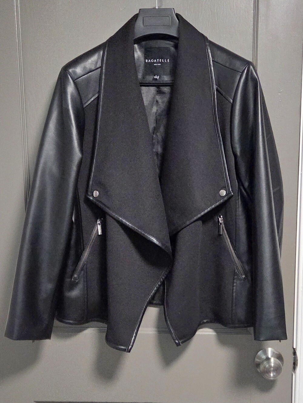 Bagatelle Draped Motorcycle Jacket 2X